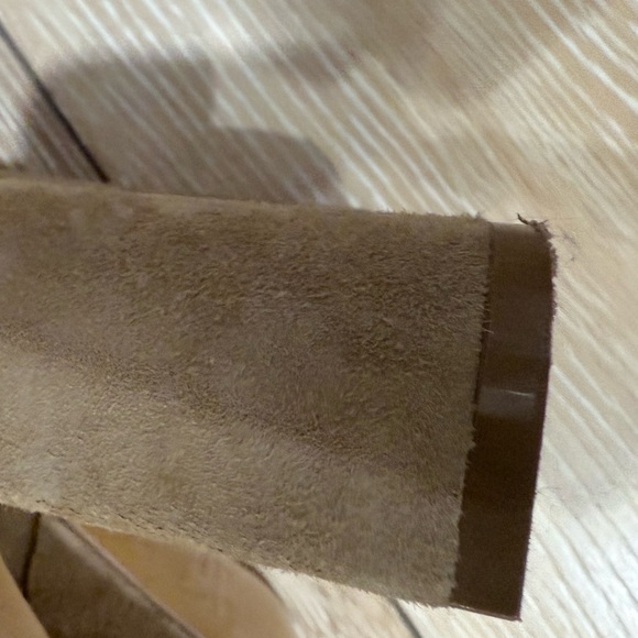 Tan Suede Over-the-Knee Boots - Picture 16 of 16